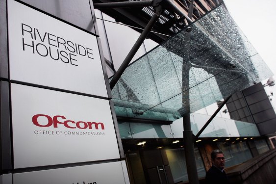 a photo of outside Ofcom's office in London with glass windows