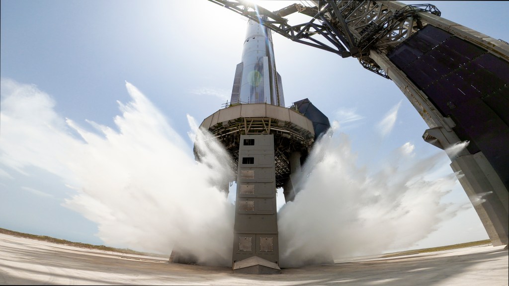 Starship water deluge test