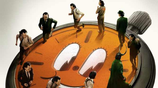 men standing on a watch face in place of numbers