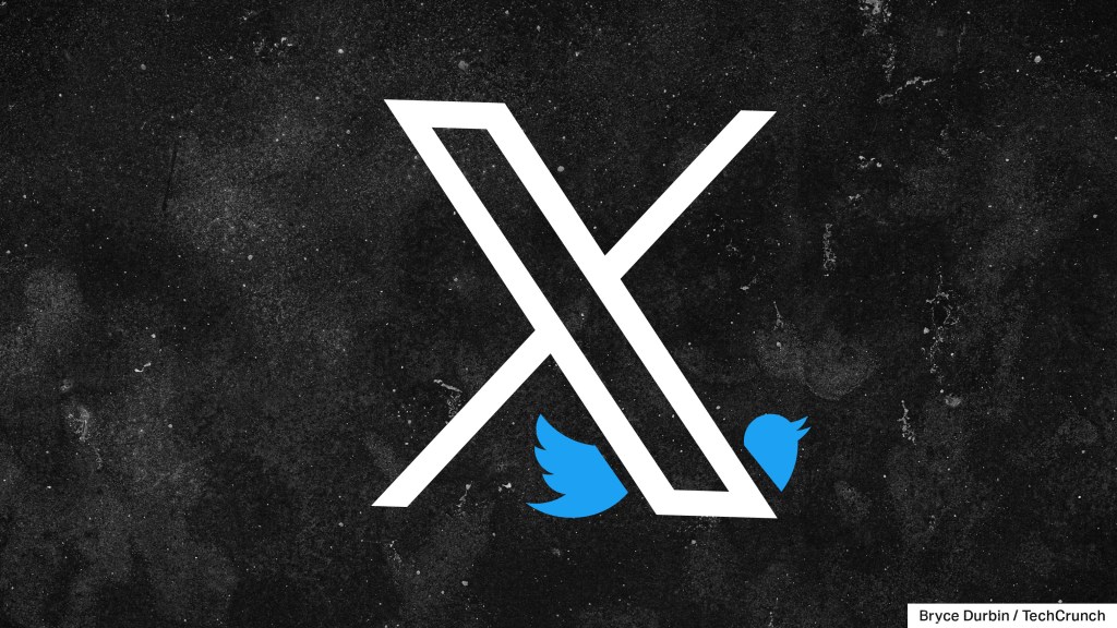 X logo beheading twitter bird logo