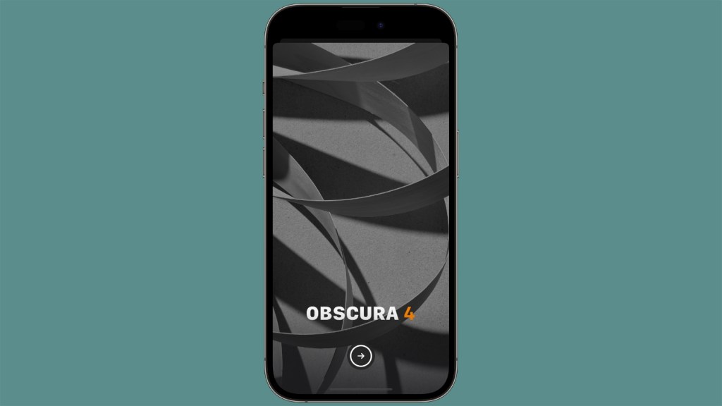Obsucra.camera illustrated on mobile phone