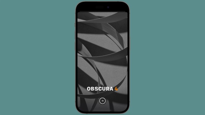 Obsucra.camera illustrated on mobile phone