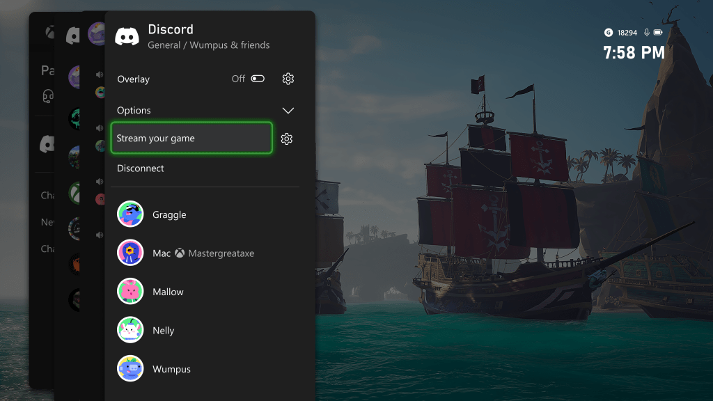 Discord's new streaming integration with Xbox.