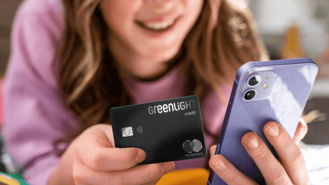 Greenlight, credit card, teens