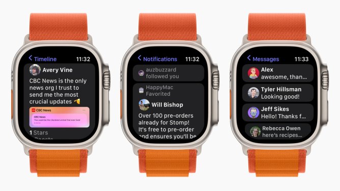 Stomp app on Apple Watch