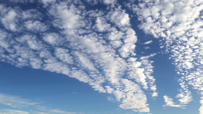 blue sky with white clouds