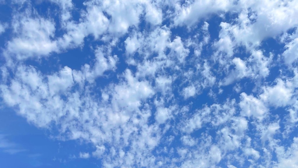 blue sky with white clouds