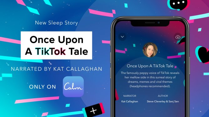 Calm's new partnership with the voice behind TikTok's text-to-speech voice