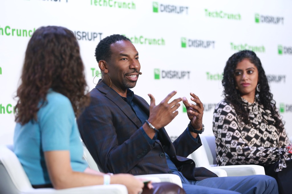 Atlanta mayor Andre Dickens speaks at the Sustainability Cities panel at TechCrunch Disrupt 2023 in San Francisco on September 20, 2023