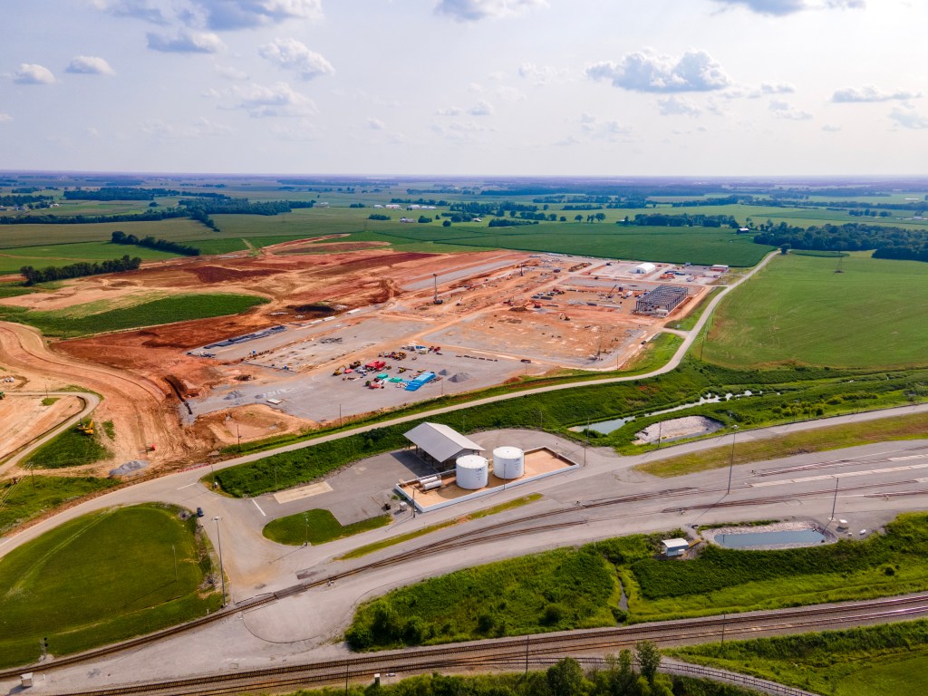 Ascend Elements' Kentucky manufacturing campus is under construction.