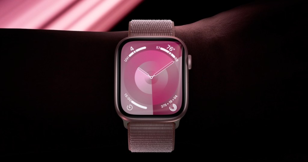 pink Apple watch series 9