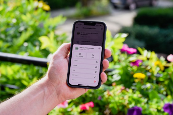 Moments app on mobile phone screen