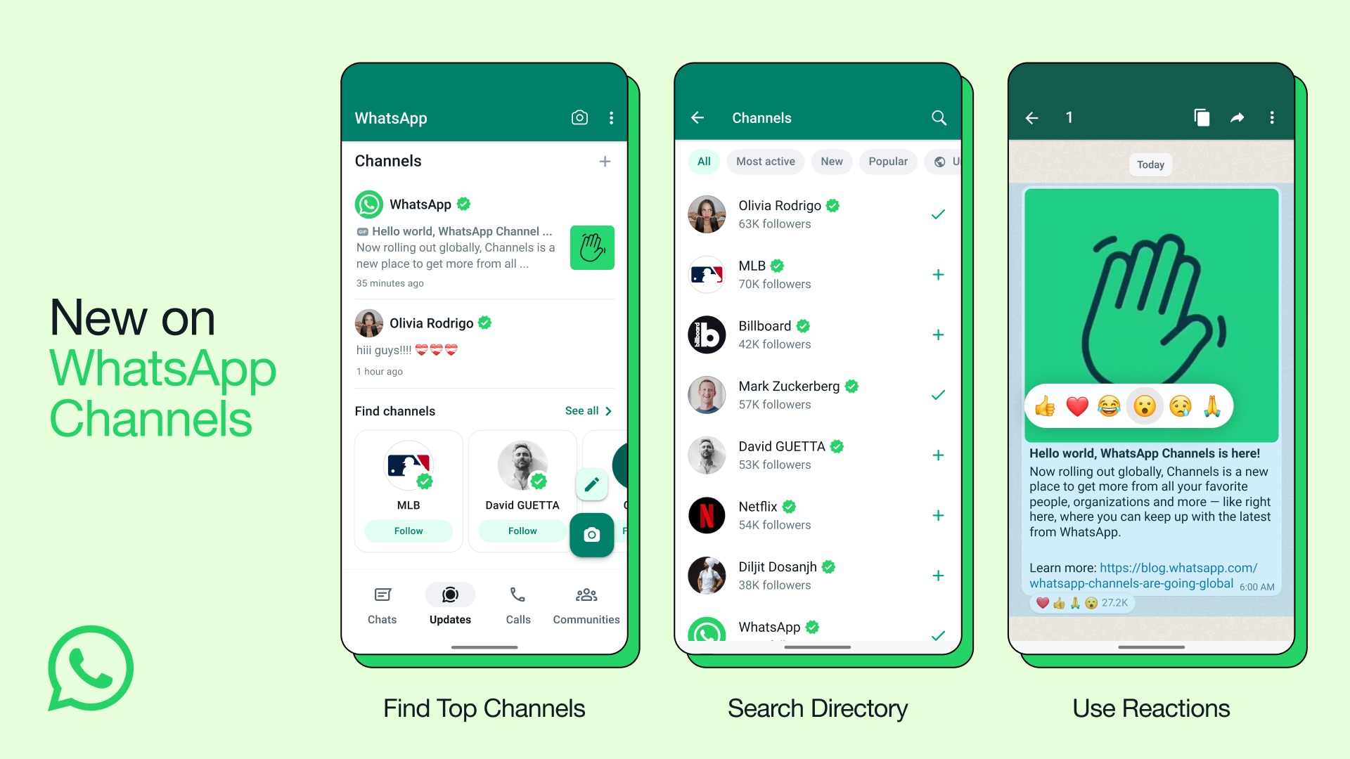 WhatsApp Channels global launch