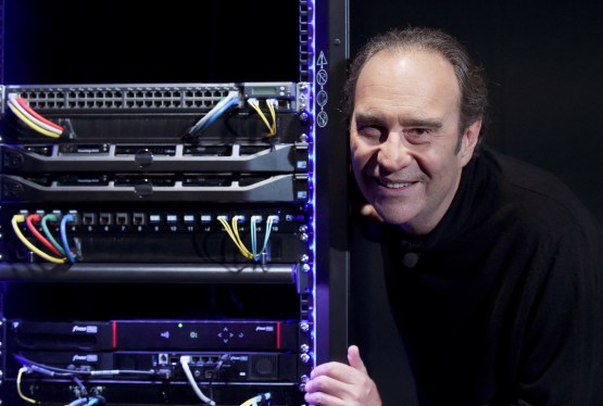 French telecom group Iliad founder Xavier Niel poses at the group's headquarters in Paris, on March 23, 2021.