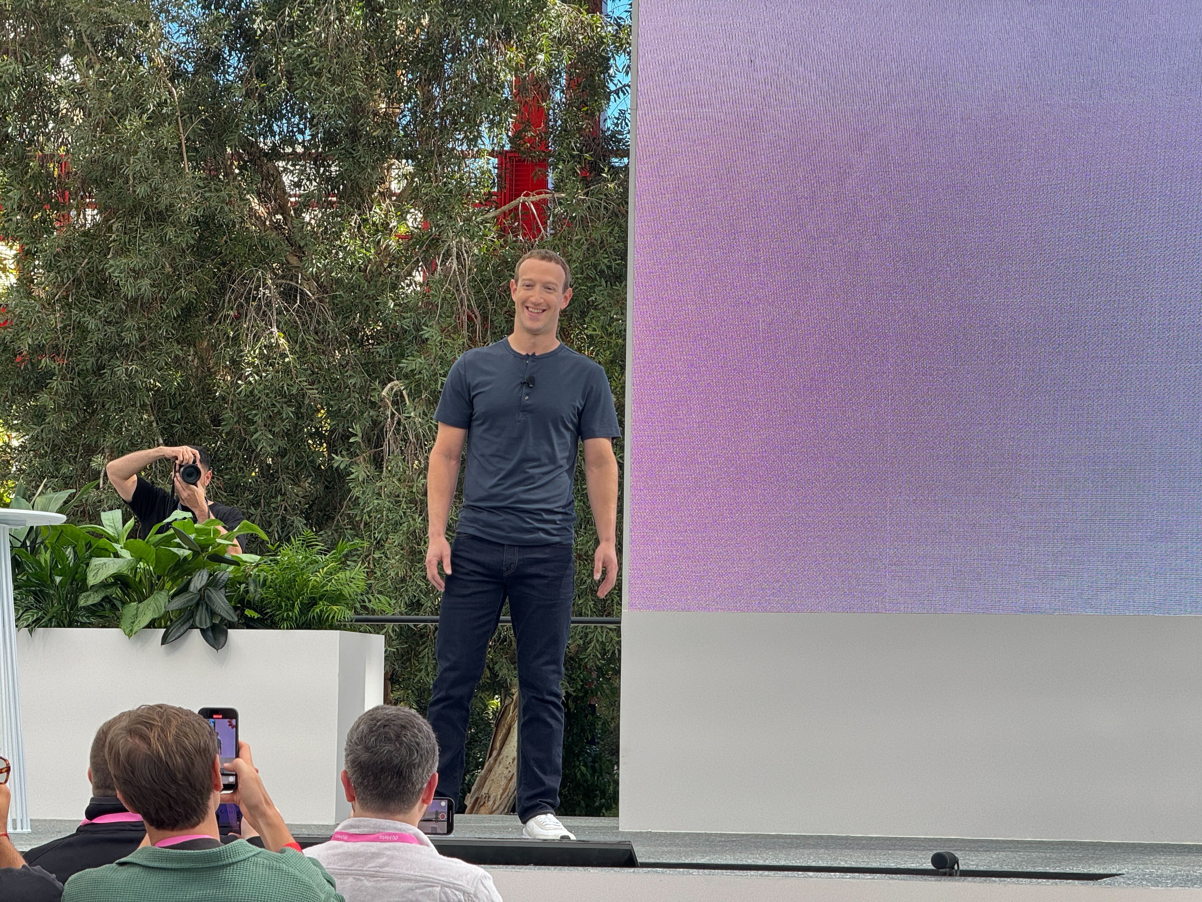 Mark Zuckerberg onstage at Meta Connect 2023