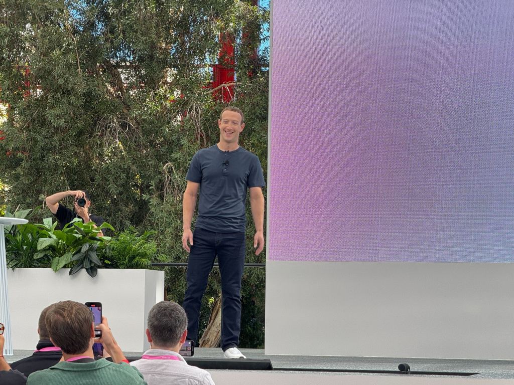 Mark Zuckerberg onstage at Meta Connect 2023