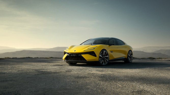 Lotus Emeya EV outside