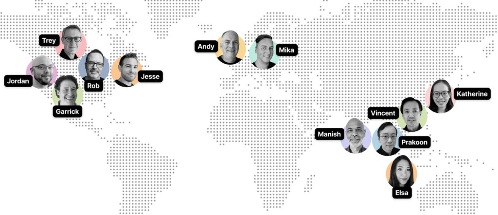 The mindtrip founders origins on a map