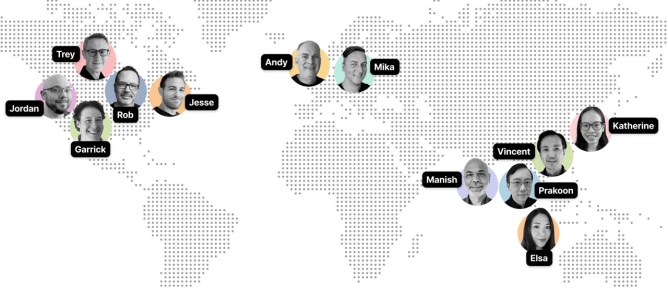 The mindtrip founders origins on a map