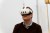 Man wearing the Meta Quest 3 mixed reality headset, viewed from the front