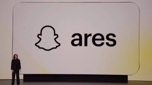 Snap ARES presentation, speaker onstage