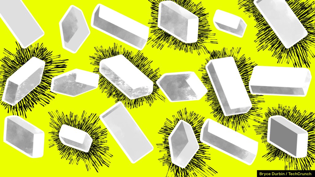 brick shapes with lines around them indicating heat energy