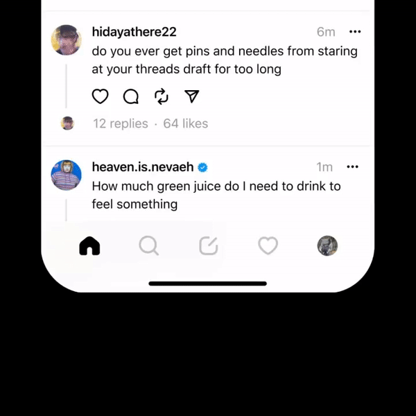 Threads profile switching