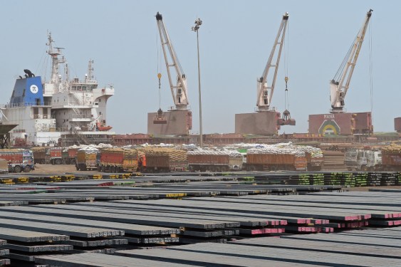 India port with logistics activities