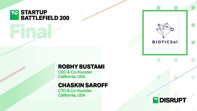 Finalist BioticsAI Pitches at Startup Battlefield | TechCrunch Disrupt 2023