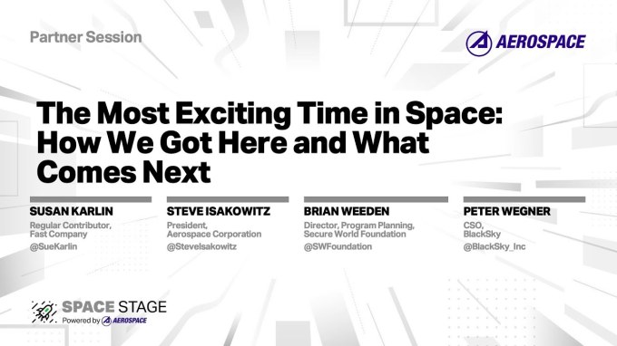 Aerospace Partner Session – The Most Exciting Time in Space How We Got Here and What Comes Next​