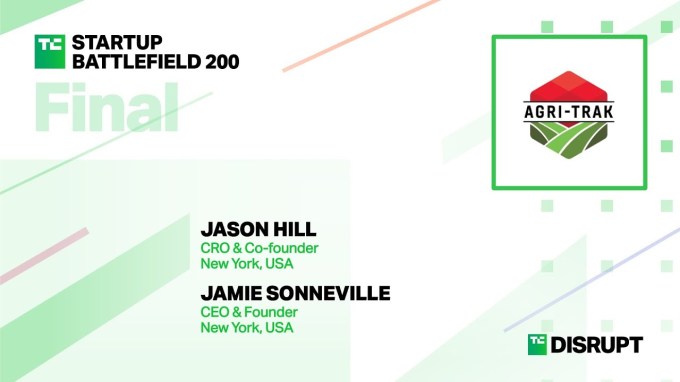 Finalist Agri-Trak Pitches at Startup Battlefield | TechCrunch Disrupt 2023