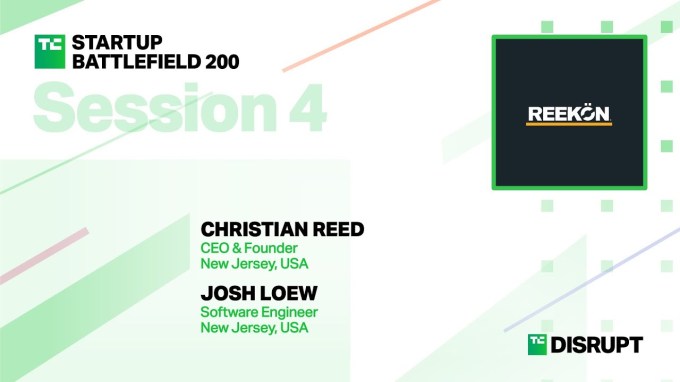 REEKON Tools Pitches at Startup Battlefield | TechCrunch Disrupt 2023