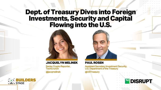 How the US Treasury is Looking at AI, Crypto and Investment Security | TechCrunch Disrupt 2023