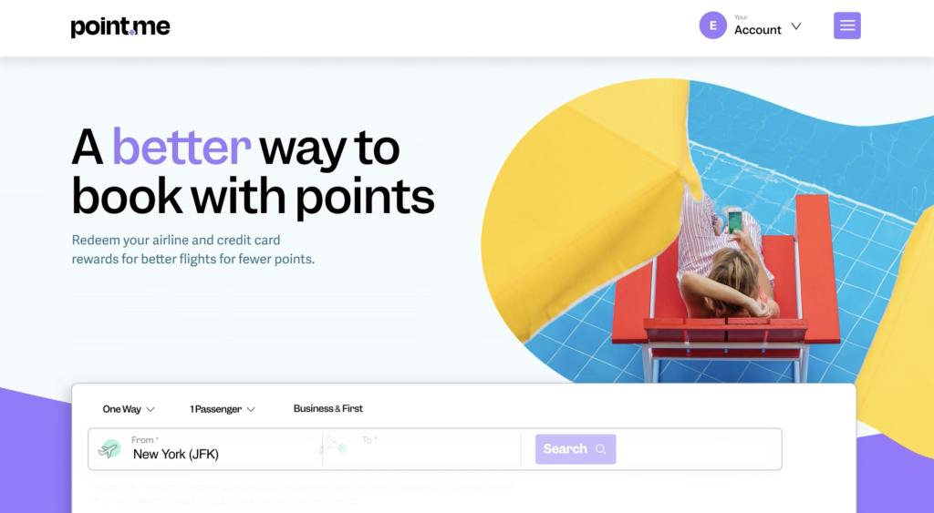 Point.me splash scrfeen