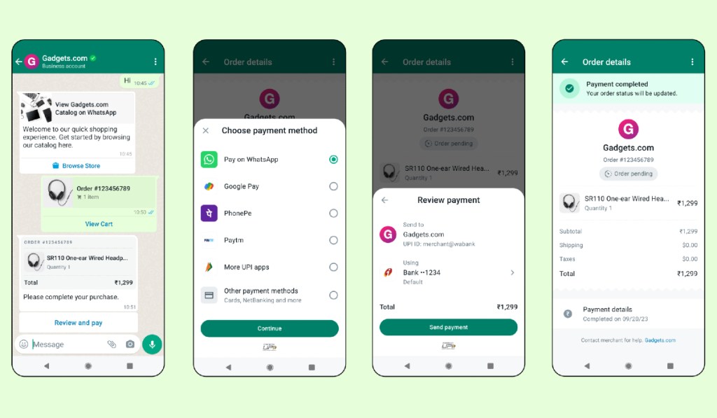 WhatsApp users in India can now make payments within the app