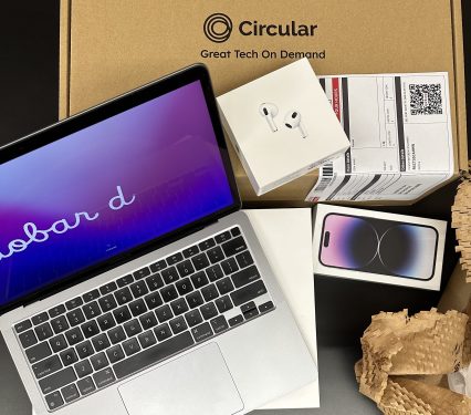 Unboxing of subscription electronics from Singapore