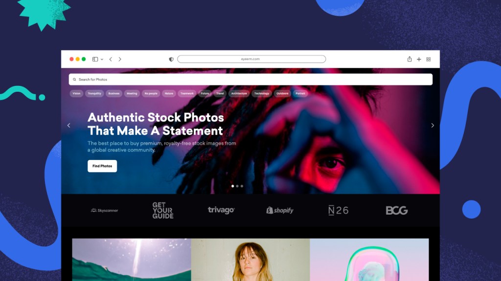 Freepik/EyeEm web interface
