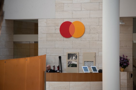Lobby of Mastercard headquarters in Purchase, New York.