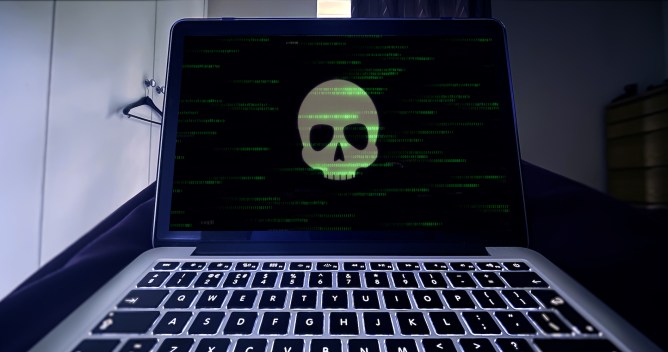 Concept piece for topics such as Technology Security, Data protection, Data Theft, hacking, ethical hackers, digital warfare, corporate intellectual property theft, ransomware and cyber attacks.