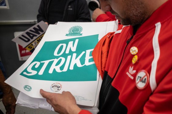 Striking UAW Members