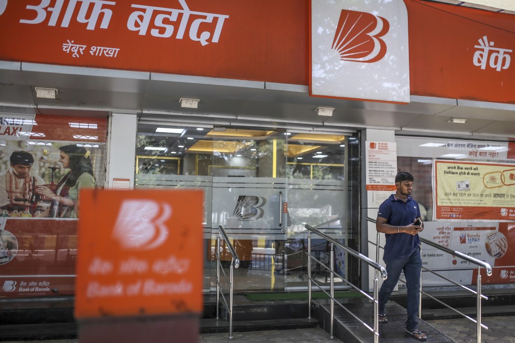 A Bank of Baroda branch in Mumbai, India.