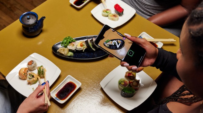 diners at table