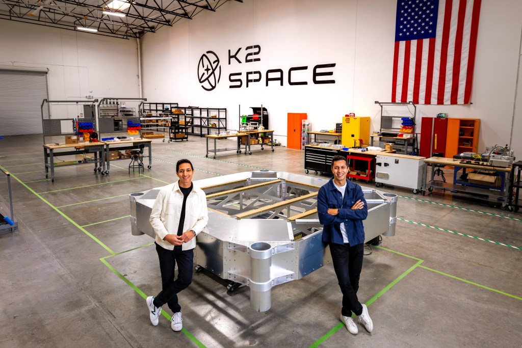 K2 Space founders on the factory floor