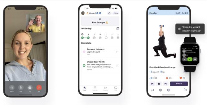 Three screenshots of CoPilot's app
