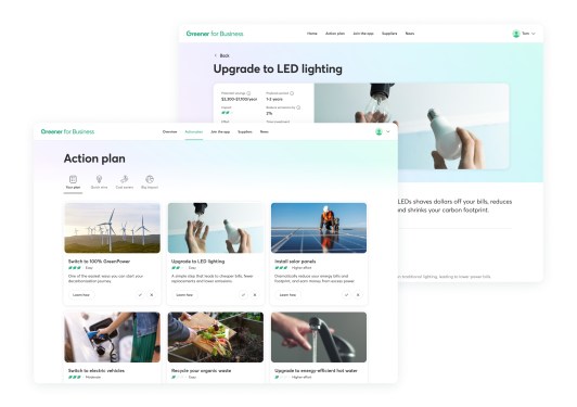 Action plan by Greener for Business