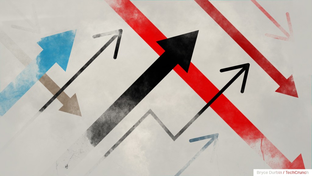 Various arrows in different colors headed in different directions.
