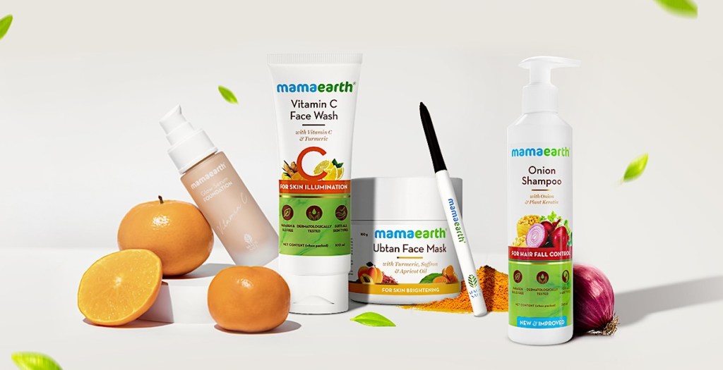 Mamaearth skin and personal care products