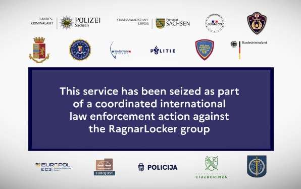 RagnarLocker ransomware dark web portal seized