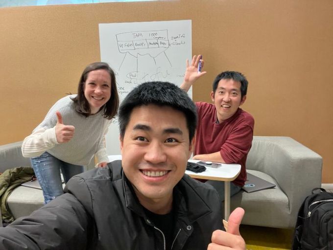 Tofu founders Elaine Zelby, Honglei Liu and Eunjoon (EJ) Cho