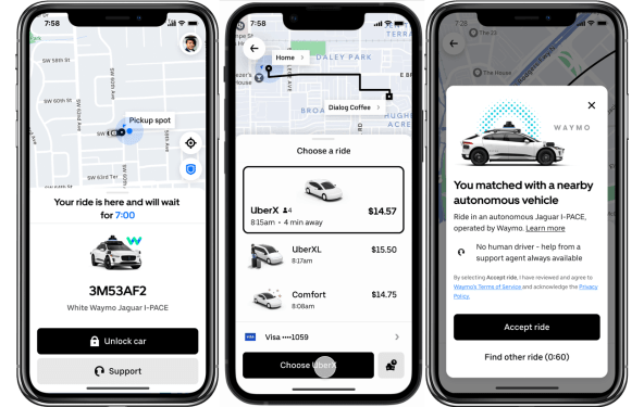 Uber's integration of Waymo